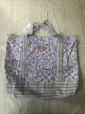 Vineyard Vines Seahorse Tote bag Blue, Pink & White tote one size